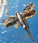 Ursula Hettmann - 14k Gold Dragonfly Pendant